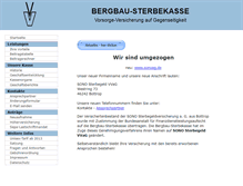 Tablet Screenshot of bergbau-sterbekasse.de